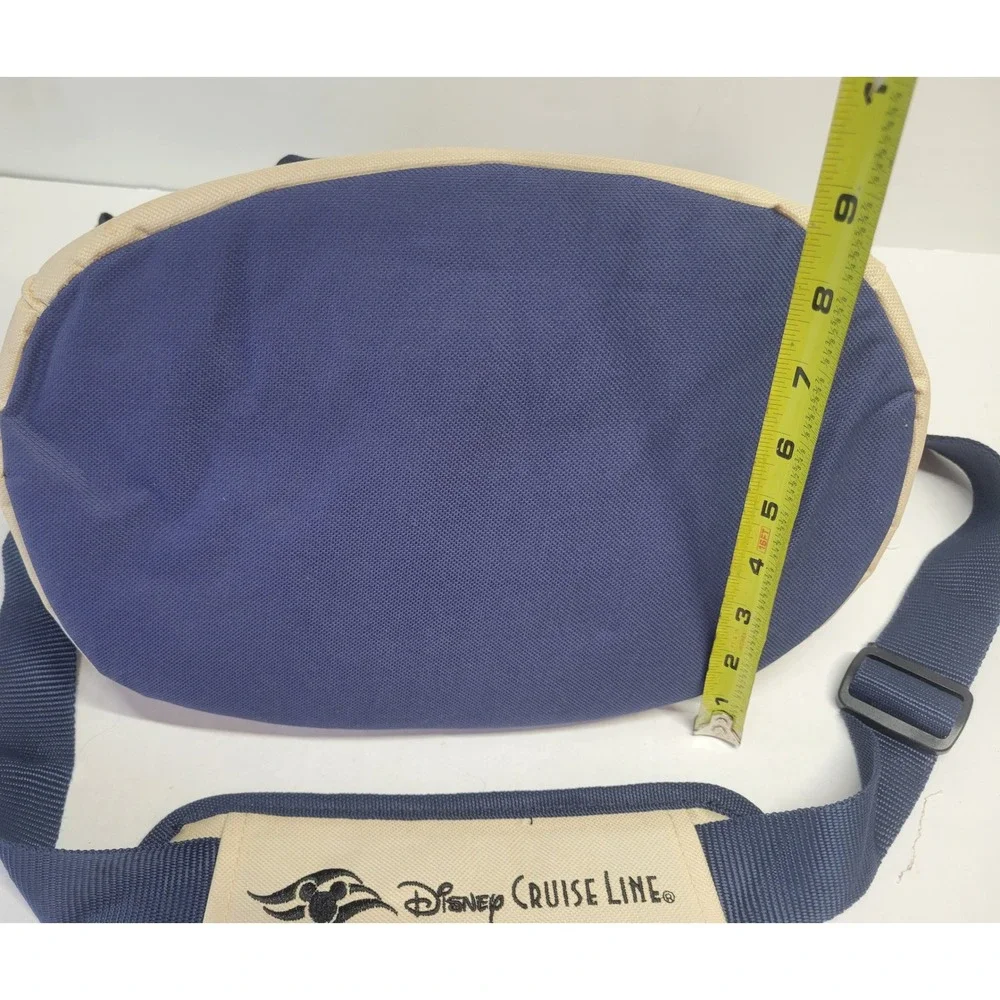 Disney Cruise Line Navy Cream Insulated Soft Cooler‎ Bag Adjustable Strap NWOT